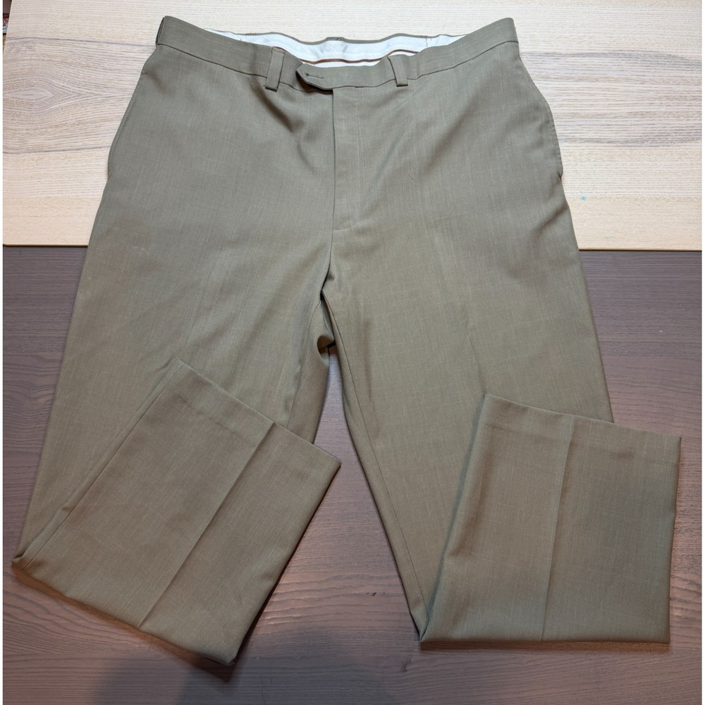 Haggar Pants Mens 40x30 Dress Straight Office Work Preppy
